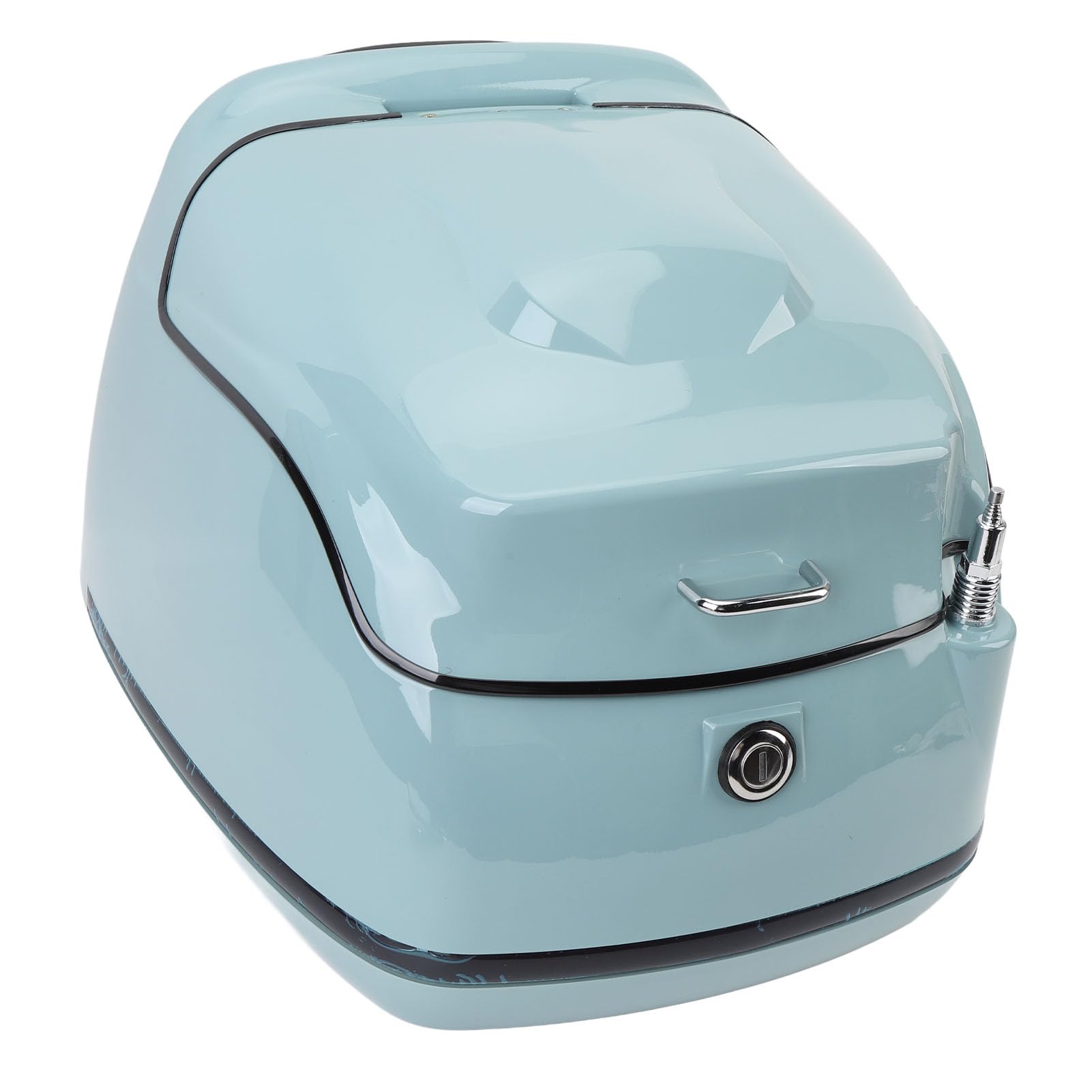 Jauarta 38L Motorcycle Top Box Retro Water Motorcycle Trunk Luggage Top Case Universal Fit for Electric Scooters (Green)