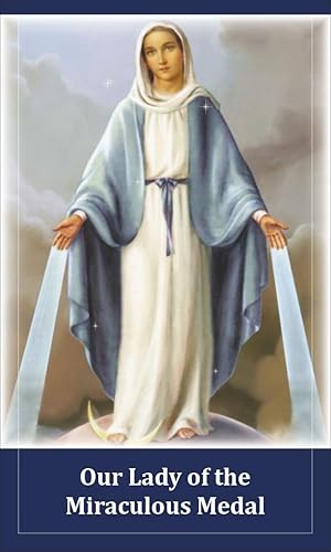 Miniatura 8 de Dark Blue Enamel Miraculous Medal Necklace, Virgin Mary Miraculous Medal, 18" Sterling Silver Box Chain Necklace, Virgin Mary Medallion, St.