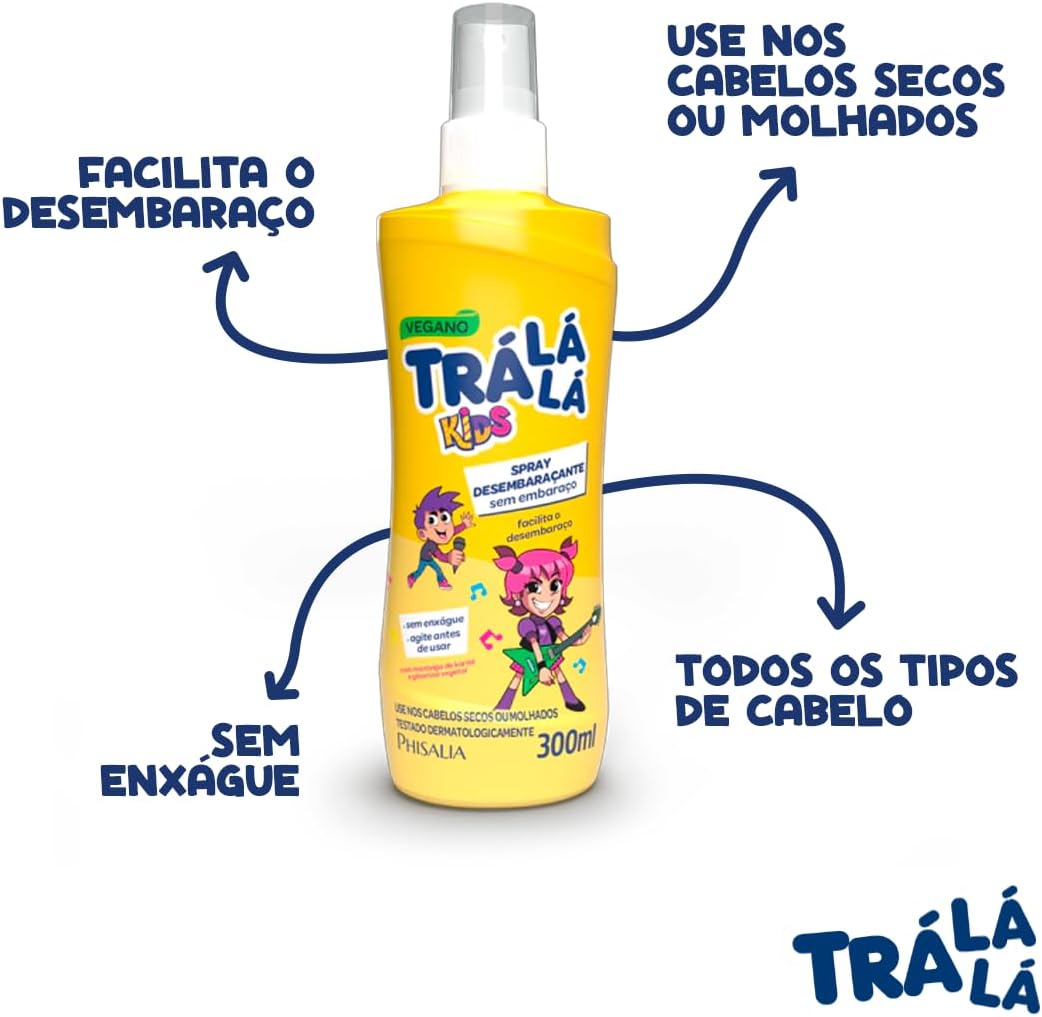 Tra La La - Spray Desemb Tra La La Kids 300Ml Sem Embaraco