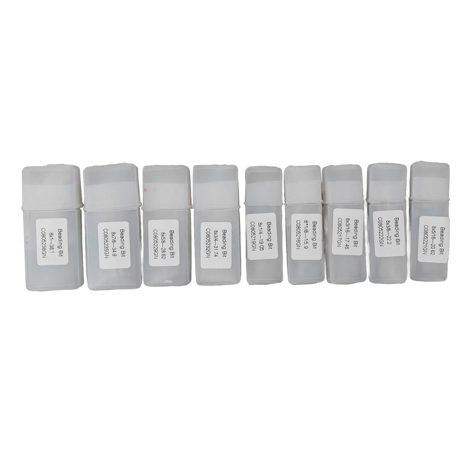 9 pezzi di punte per router per bordatura con gambo da 8 mm, punte in lega di acciaio al tungsteno per la lavorazione del legno, ideali per rifilare i bordi e realizzare bordature;