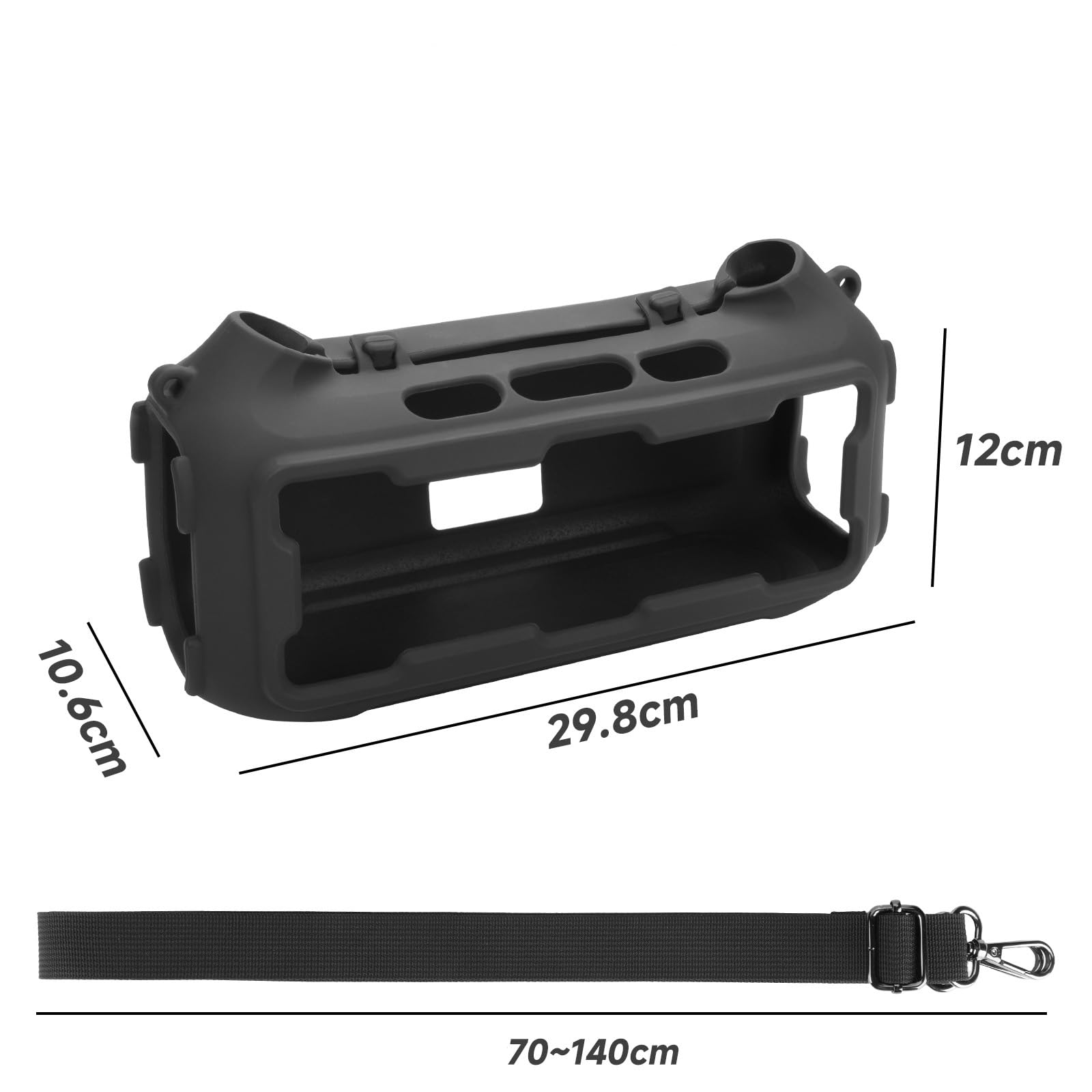 Funda Protectora de Silicona para Soundcore Boom 2 el Altavoz Funda Protectora Resistente al Polvo y a los Golpes de Tacto Suave con Correa para el Hombro.