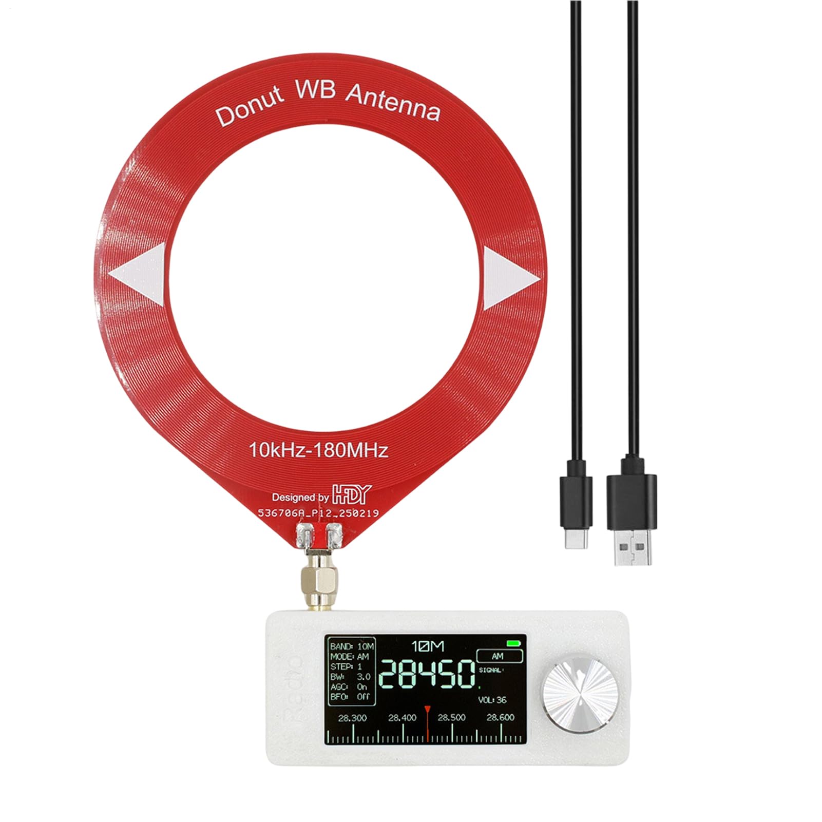 Master de Radio, Receptor de Radio de Bolsillo,Radios SW con todas las bandas - con antena, batería de 800mAh, pantalla HD, pantalla IPS compacta de 1,9 pulgadas para viajar a casa al aire libre