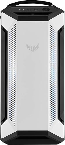 Miniatura 2 de ASUS TUF Gaming GT501 White Edition - Carcasa para computadora de torre media para hasta placas base EATX con 2 paneles frontales USB 3.1, vidrio