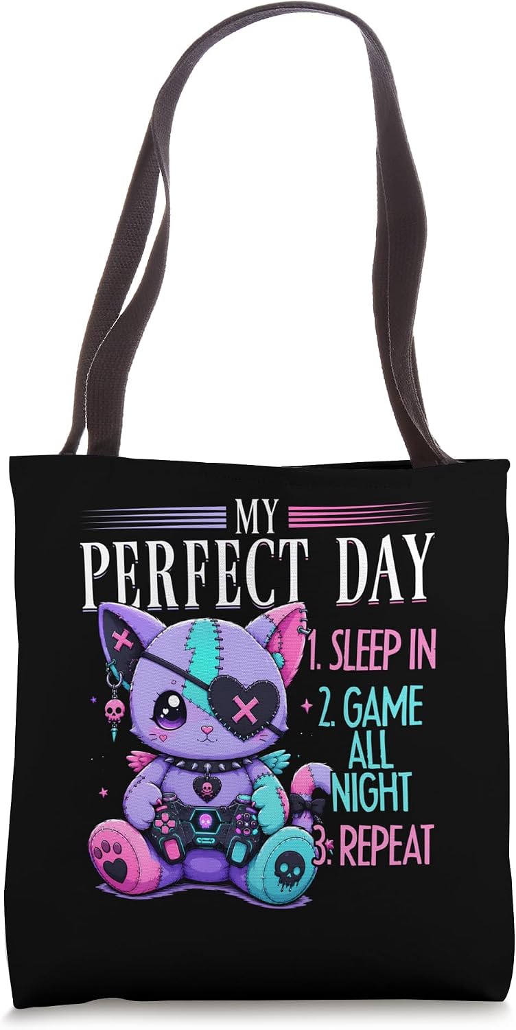 Pastel Goth Soft Goth Gaming Gamer Tote Bag