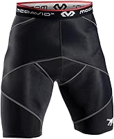 McDavid Cross Compression Shorts for Men - Thick Supportive Gym Shorts for Muscle Recovery, Injury Prevention & Basketball
