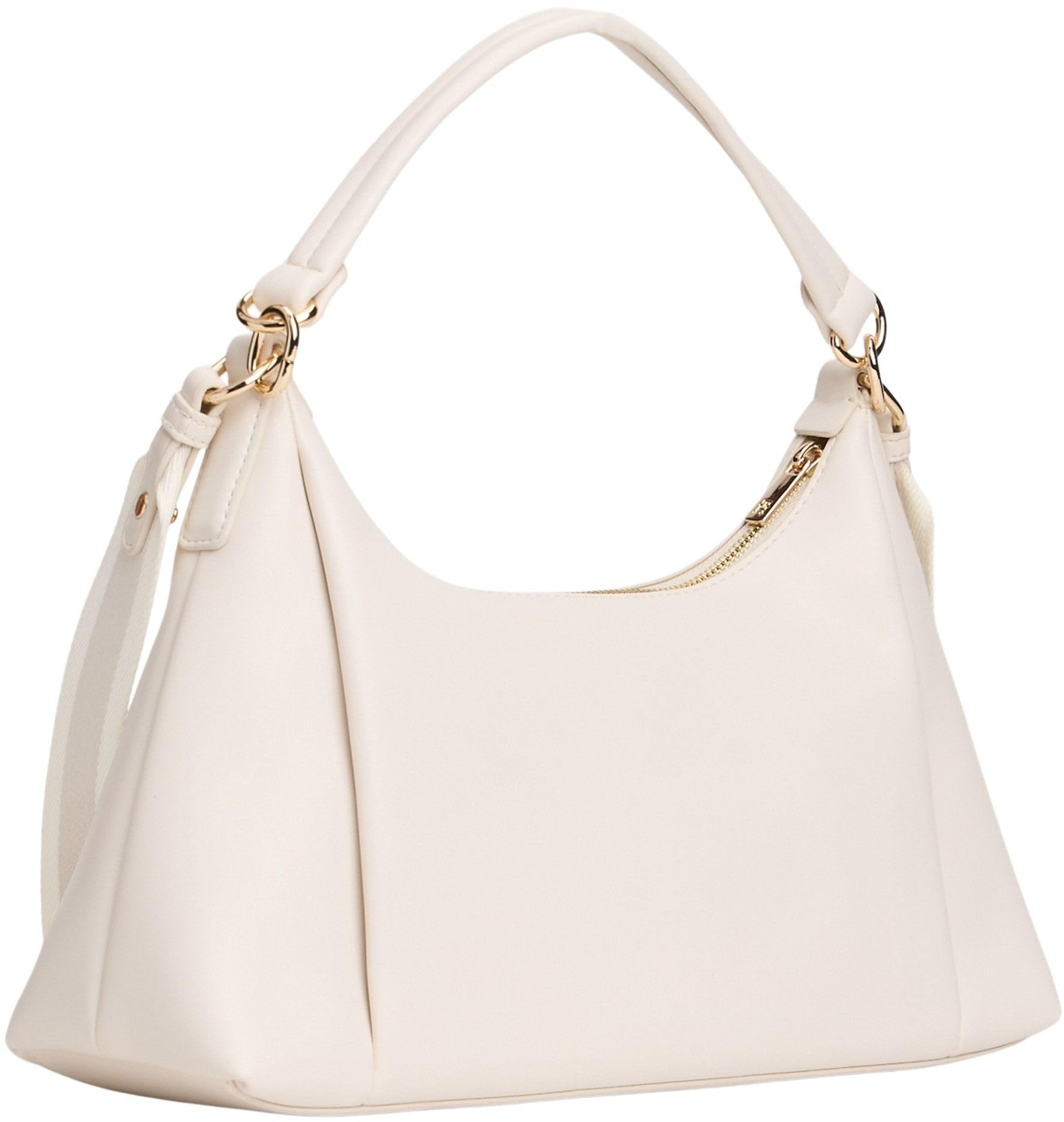Tommy Hilfiger Damen Umhängetasche Essential mit abnehmbarem Schultergurt, Elfenbein (Soft Cream), Einheitsgröße