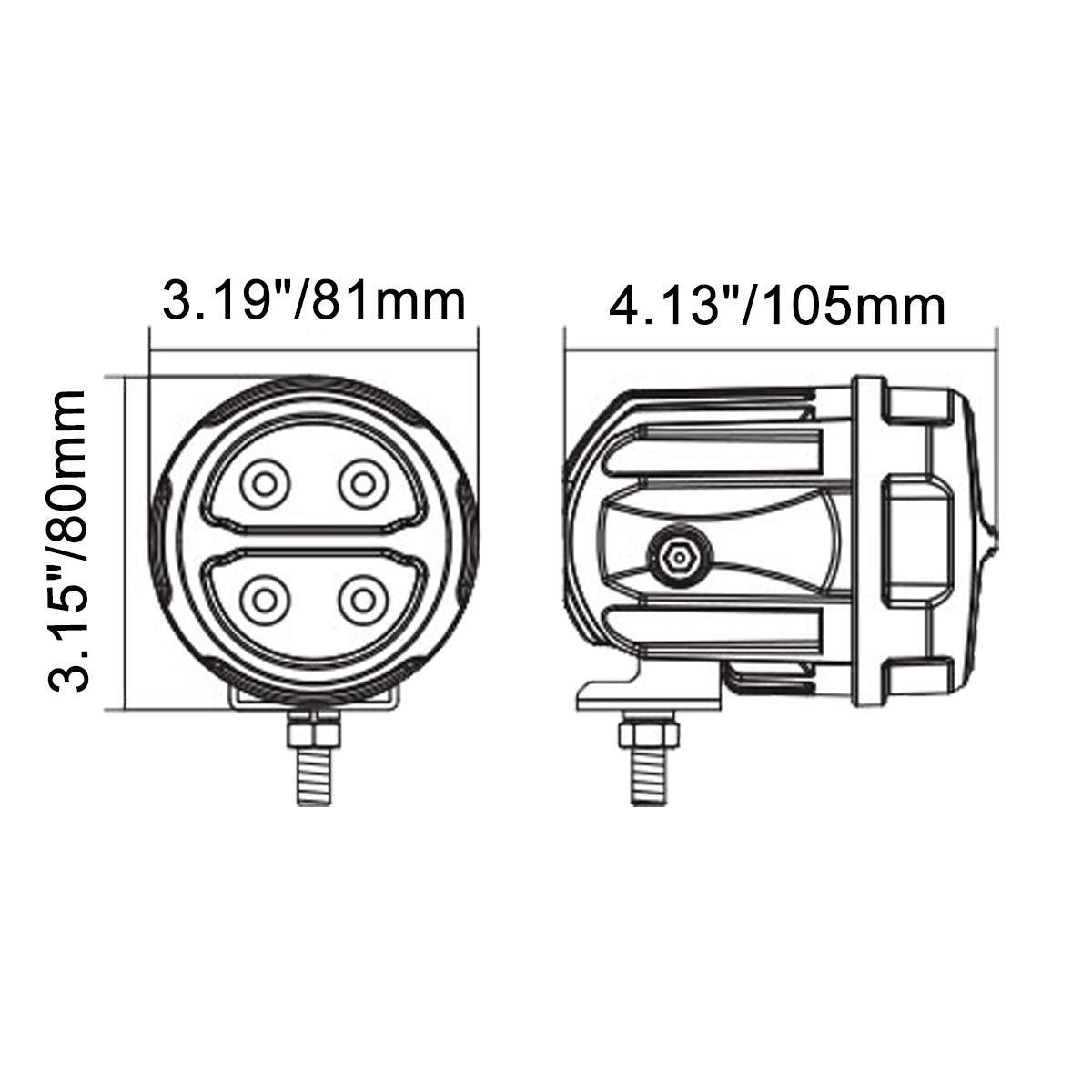 Letric Lighting Co. DLUX BLLT STYL SWTCHBCKS RED LLC-D7SRR