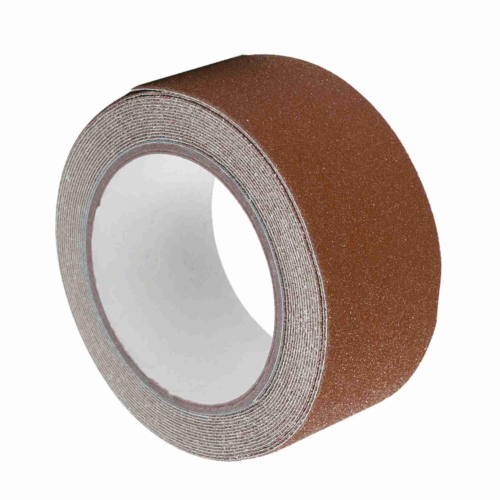 Cocoarm Cinta Antideslizante Cinta de Tracción Antideslizante de PVC 5 Cm X 5 M Peldaños de Agarre Adhesivo Colorido para Escaleras Piso Uso Interior y Exterior (Café)