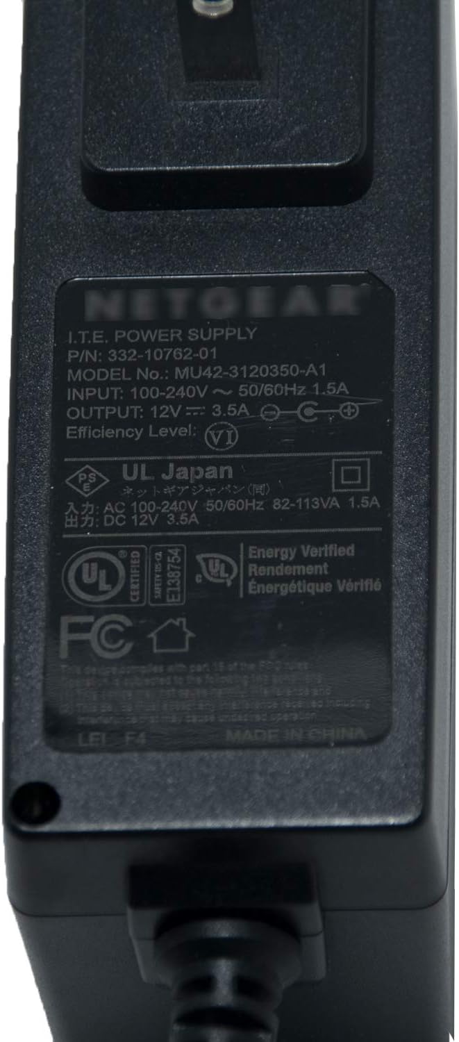 332-10762-01 MU42-3120350-A1 12V 3.5A Power Supply AC Adapter for Netgear Nighthawk Router Modem