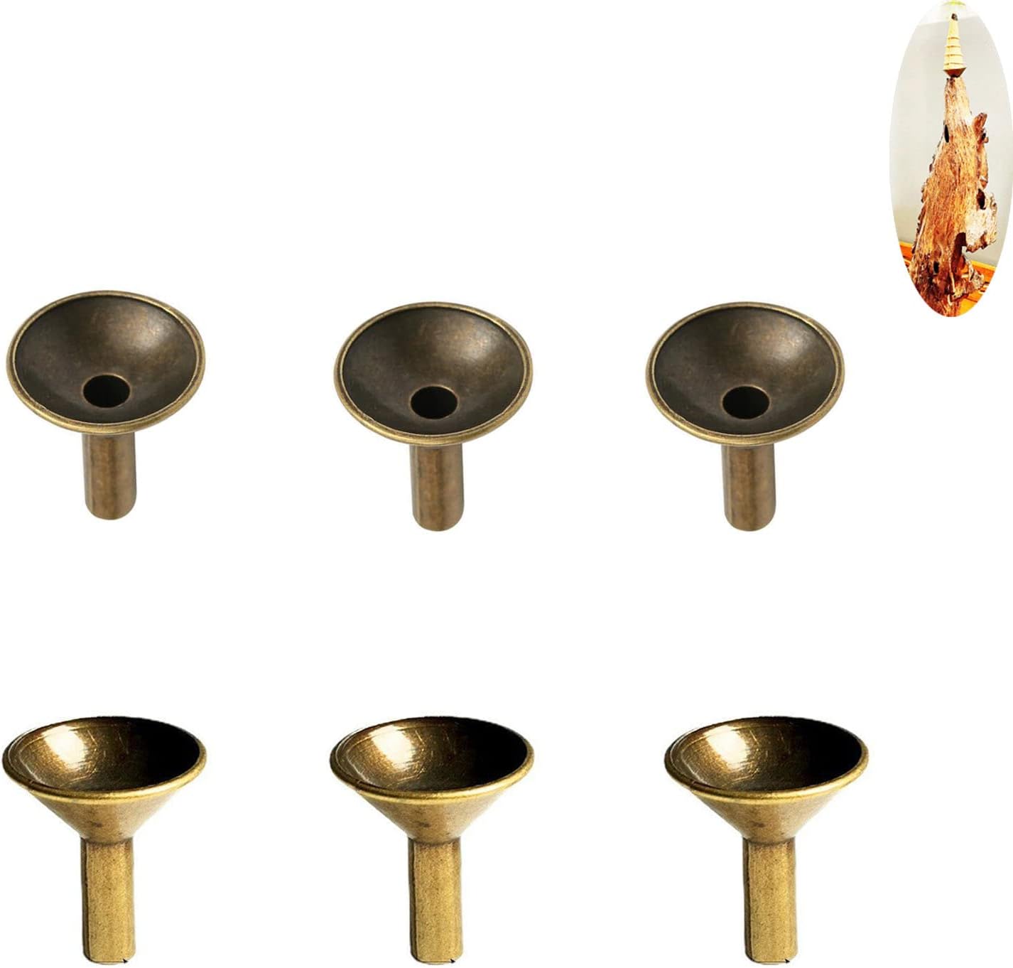 NentMent Incense 6 Pack Backflow Incense Holder Base