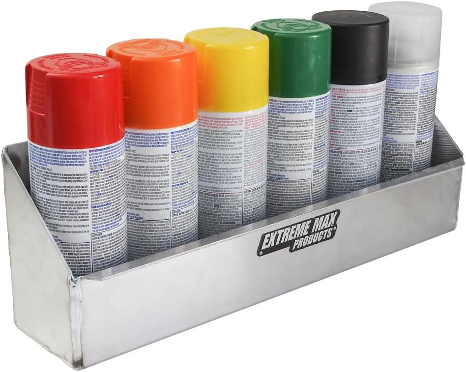 Extreme Max 5001.6071 Aluminum Aerosol Storage Shelf Organizer for Enclosed Race Trailer, Shop, Garage, Storage : Tools & Home Improvement