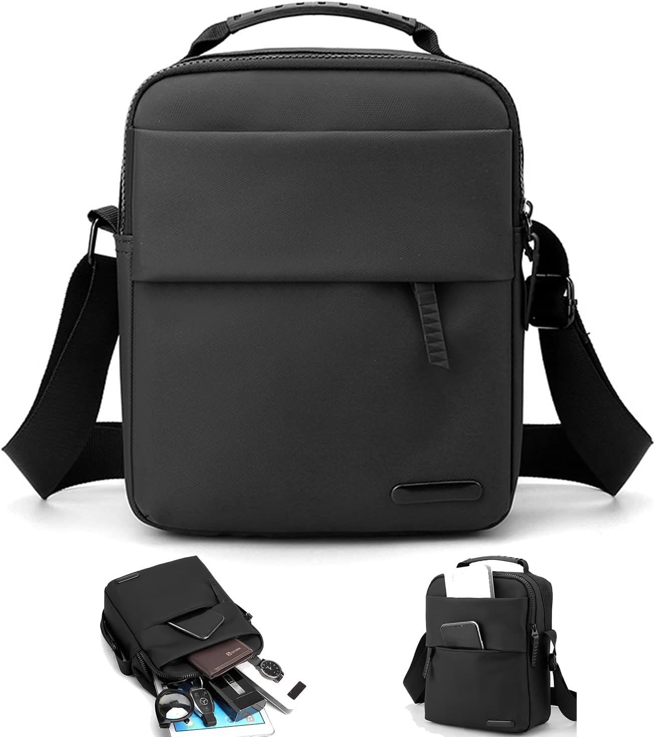 Sling Crossbody Bag, Small Shoulder Backpack for Men, Casual Daypack