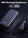 UGREEN Nexode 45W Power Bank 20000mAh Ricarica Rapida Caricatore Portatile PC Cavo USB C Integrato PD3.0 LED Compatibile con iPhone 17 16 15 14 Plus Pro Max Air Galaxy S25 S24 A56 A16 MacBook iPad - 5