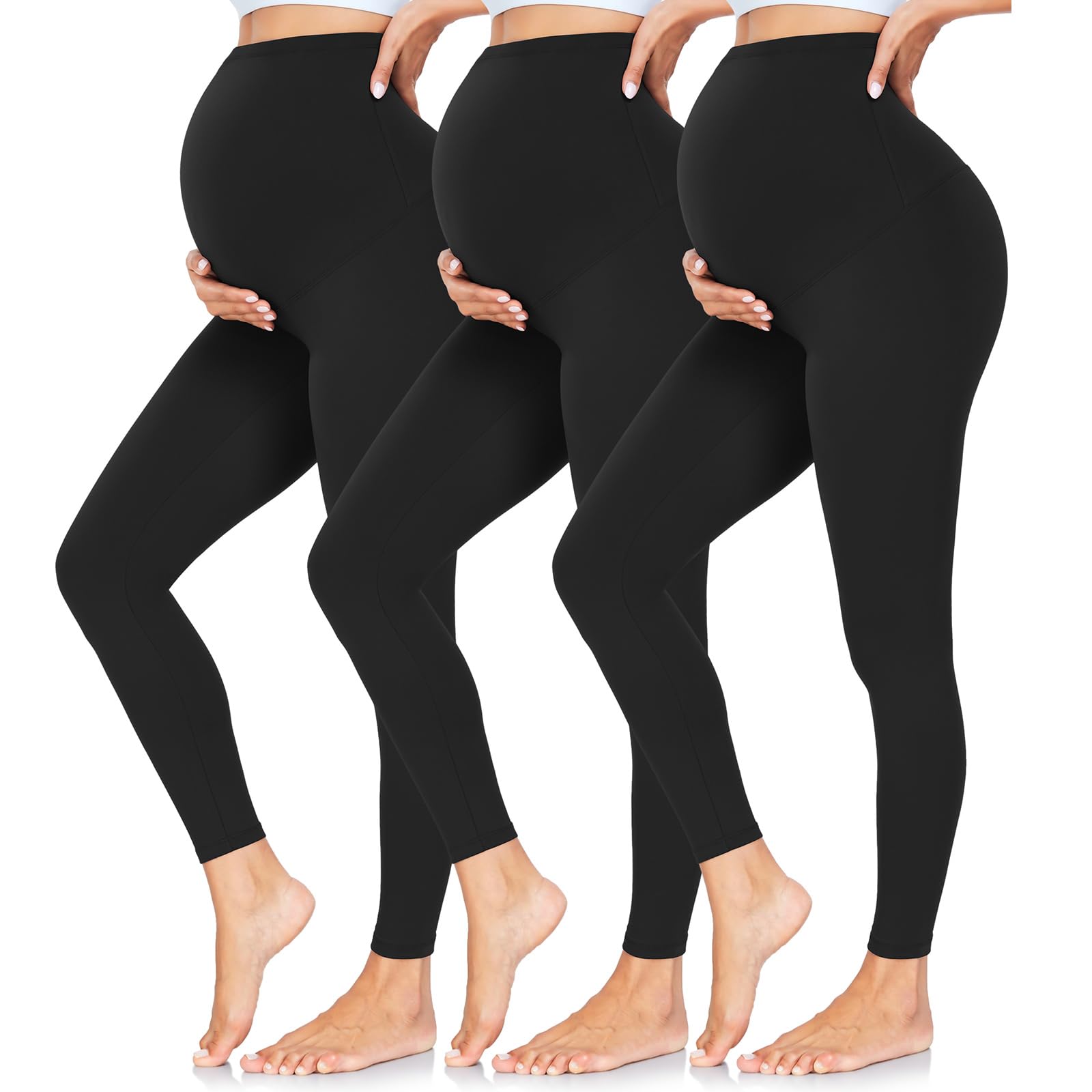 CTHH Women's Maternity Leggings Over The Belly Pregnancy Yoga Pants Activewear Workout Leggings