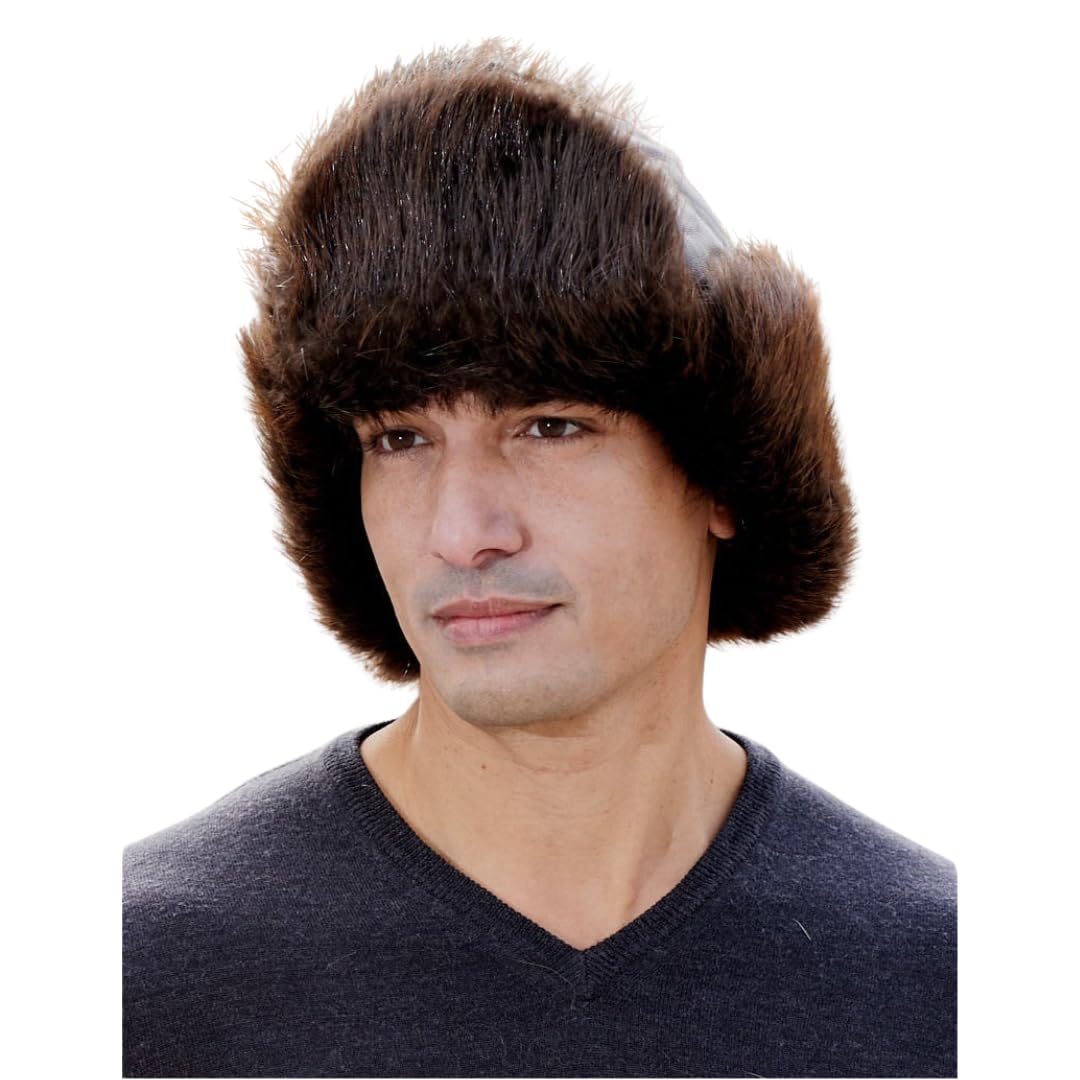 frr Long Hair Beaver Trapper Hat (US, Alpha, Medium, Brown)