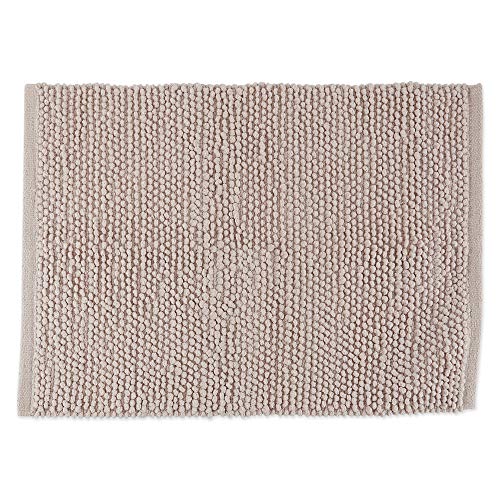 J & M Home Fashions Ultra Soft Plush Absorbent Cotton Popcorn Bath Rug, 22x30, Machine Washable, Perfect Bath Mat for Shower, Vanity, Bath Tub, Sink, and Toilet-Pink