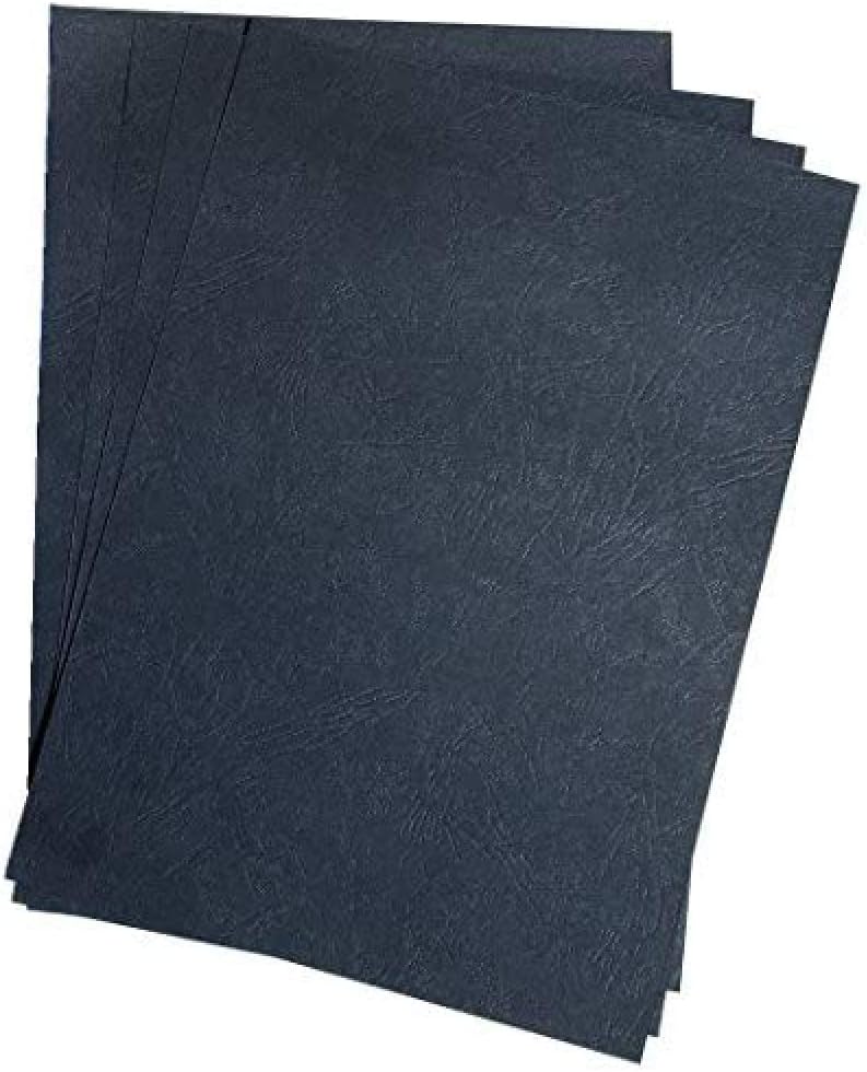 Genie 12383 Pack of 25/Spine – Coloured Paper DIN A4 230 g/m² Suitable for All Binders Binding Comb – Black
