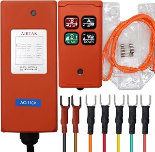 4 Button Hoist Crane Industrial Wireless Radio Remote Control Transmitter and Receiver for AC110V IP66