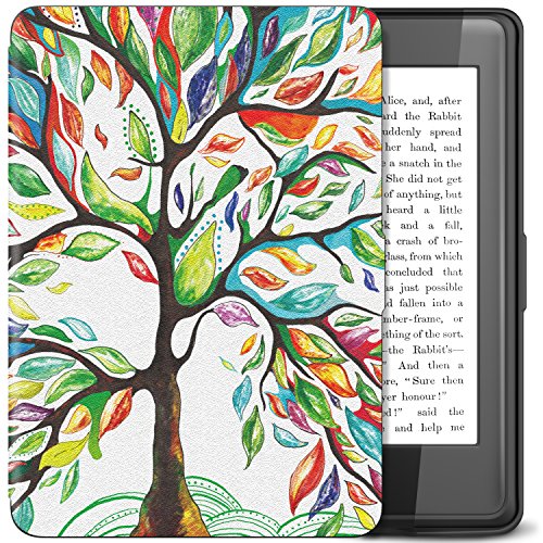TiMOVO Kindle Paperwhite Funda ， Delgada Cubierta Case Ligera Protectora con Función de Auto Wake/Sleep ， Árbol de la Suerte