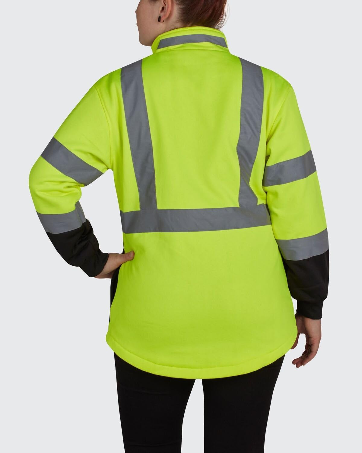 Bеѕt Quаlіtу 🔥 Old Toledo UHV667-YEL/BK-XL Hi-Vis Ladies 1/4 Zip Soft Shell Jacket, Yello with Black