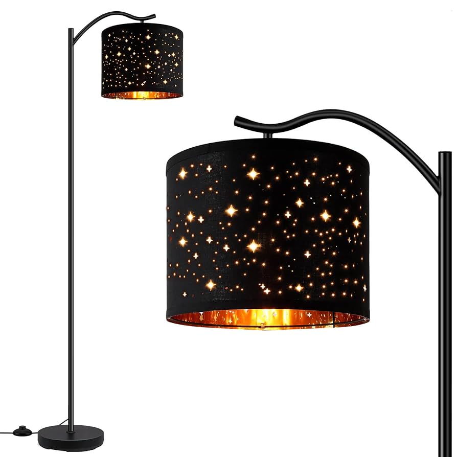 BoostArea Floor Lamp for Living Room,LED Arched Tall Modern