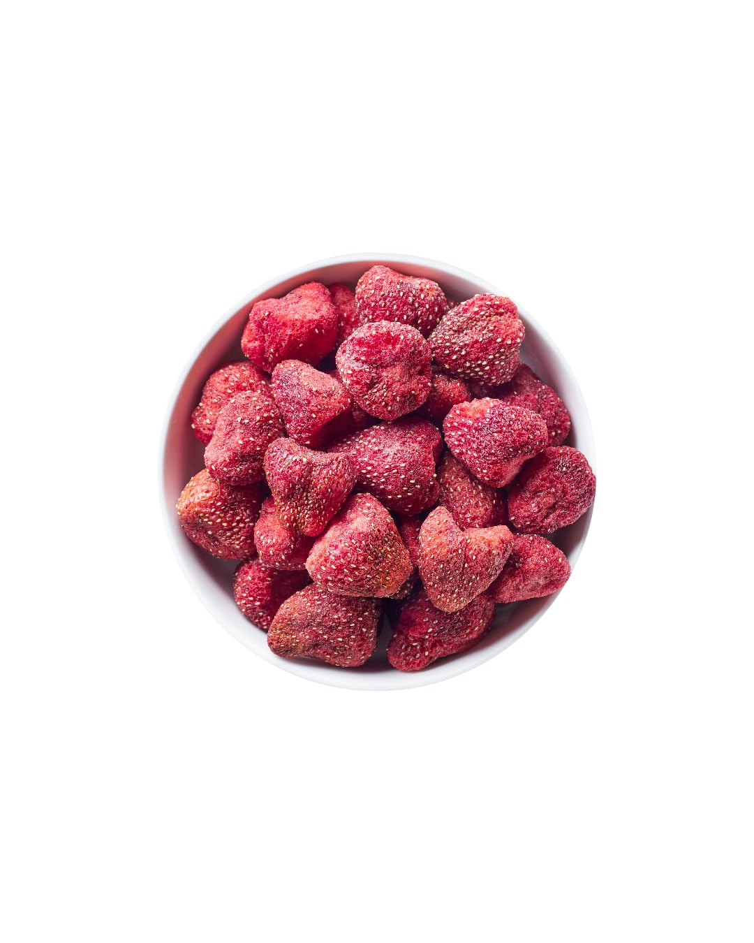 Dry-Fruit - Erdbeeren gefriergetrocknet 1 KG | Jumbo | ohne Zusätze, ohne Farbstoffe - naturbelassen | gefriergetrocknete Früchte | ideal als gesunder Snack, im Smoothie oder Müsli