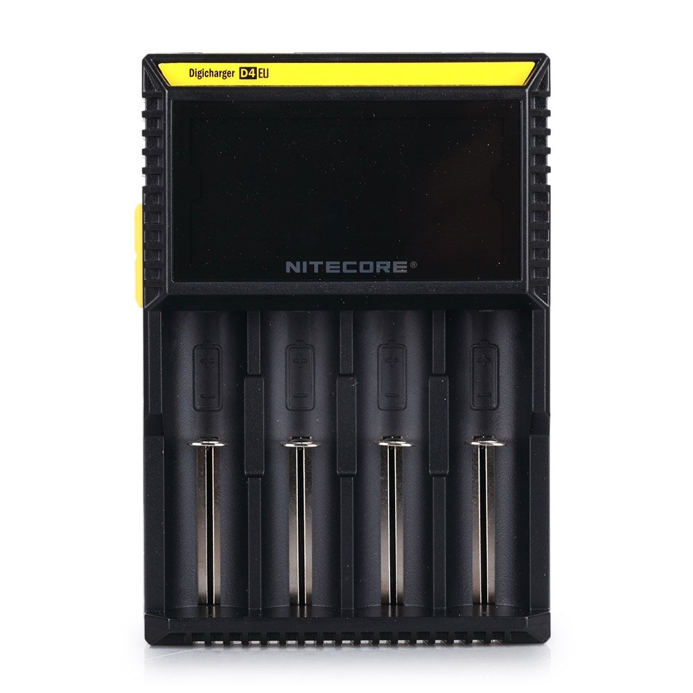 Nitecore D4 EU 2016 Version Intellicharger Smart Universal LCD Display Quad Battery Charger for 18650 18350 26650 AAA AA CR123A