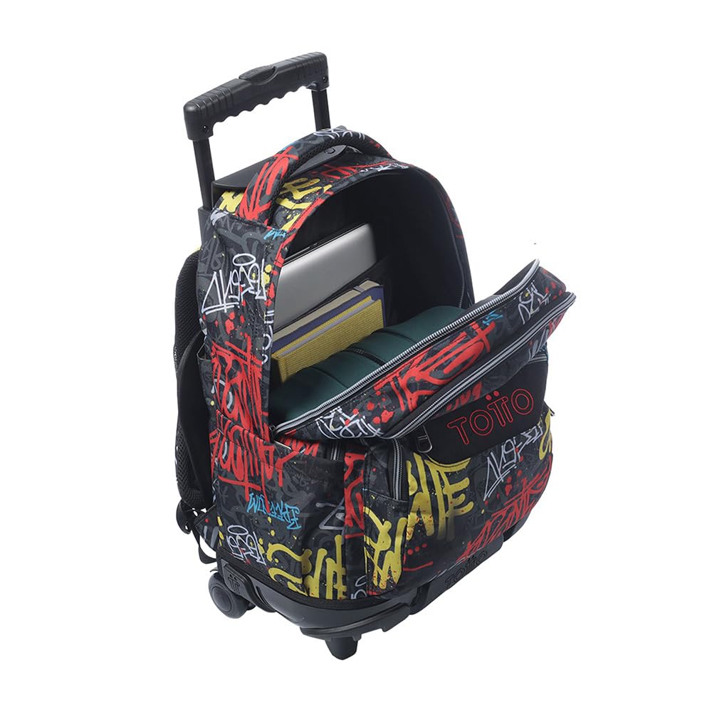TOTTO Mochila Escolar Ruedas GRAFIL Gris Unisex-Adulto Gris 60