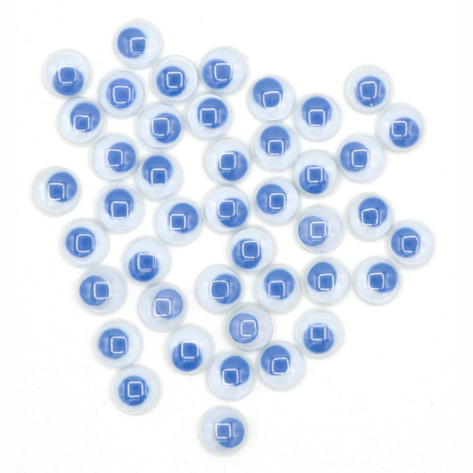 celloexpress Googly Eyes | 50 Pairs - Blue 7mm - Wobbly Stick On Not Self-Adhesive - Art & Craft Supplies