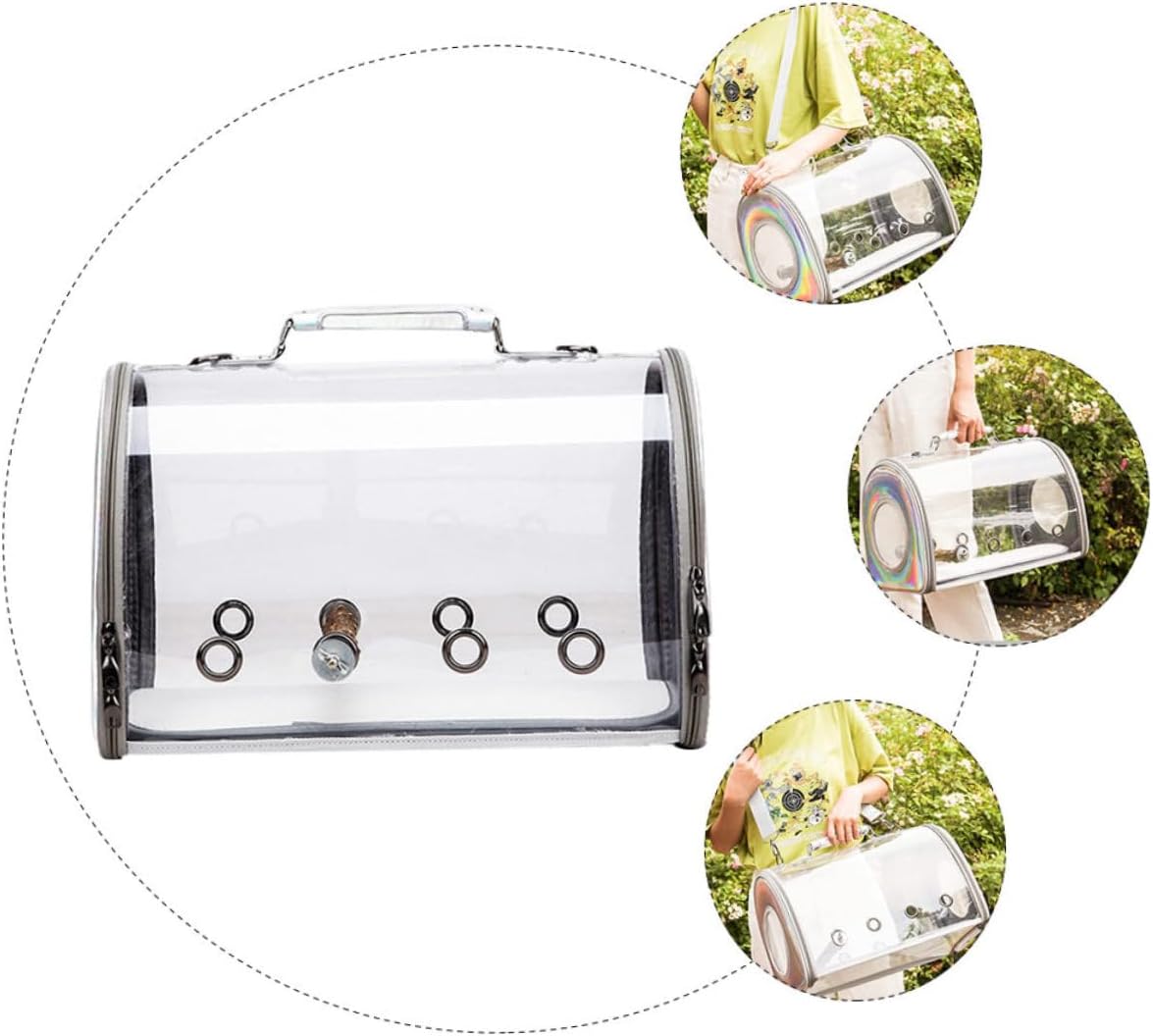 Portable Bird Walking Bag Parrot Travel Pouch Shoulder Bag Removable Strap