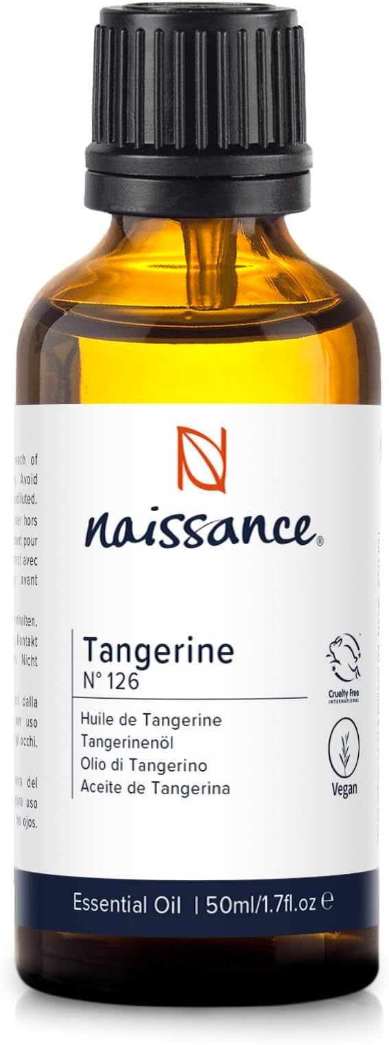Naissance Tangerine Essential Oil (No. 126) - 50ml - Pure, Natural - for Aromatherapy, Home Diffusers, Humidifier, Burner, Candle Making