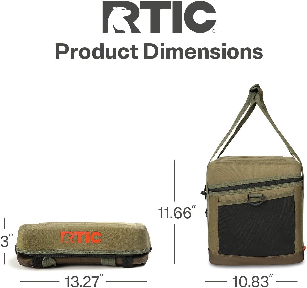 RTIC 28 Can Everyday Cooler, Soft Sided Portable Insulated Cooling for Lunch, Beach, Drink, Beverage, Travel, Camping, Picnic, for Men and Women