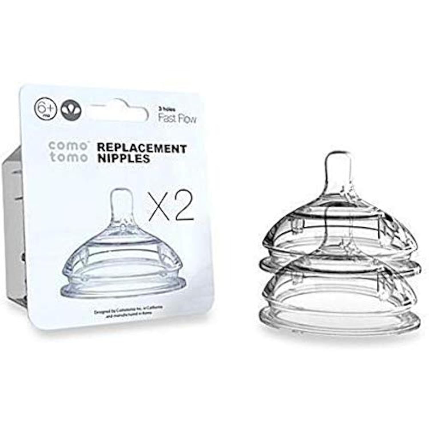 Comotomo2 Pack Silicone Replacement , 6+ Months