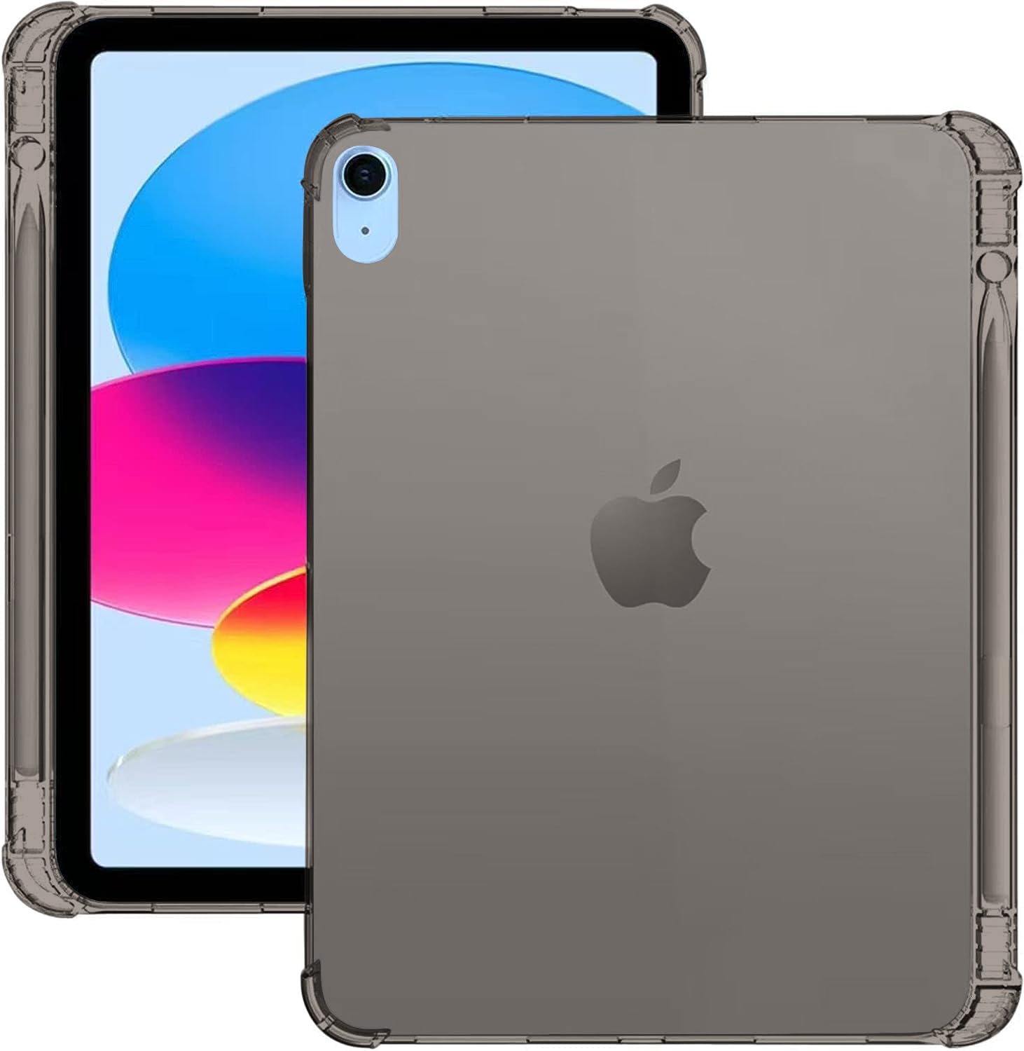 MOCA Case for iPad 10th Generation 10.9 inch 2022 iPad A2696 A2757 A2777 Soft TPU Silicone Back Cover with Pencil Holder (Black) (B0CFFMJVTT) Amazon Price History, Amazon Price Tracker