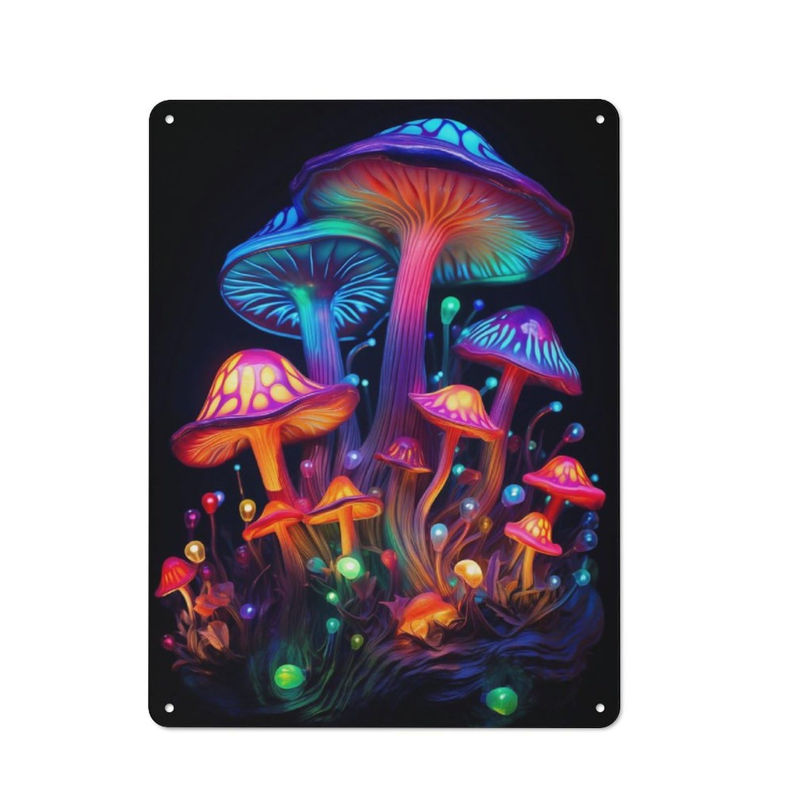 Junmoney Mushrooms No1 Vintage Tin Sign 40X30cm With For Man Cave Or Games Room, For Games Room Collectors