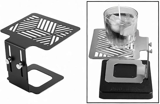 Coffee Scale Stand Coffee Weighing Holder Adjustable Height Professional Anti Slip Base Extraction Rack for Coffee Extraction, Black