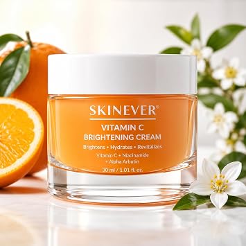 Vitamin C Brightening Face Cream with Niacinamide & Alpha Arbutin - Dark Spot Corrector, Skin Brightening & Even Skin Tone Moisturizer - 30ml