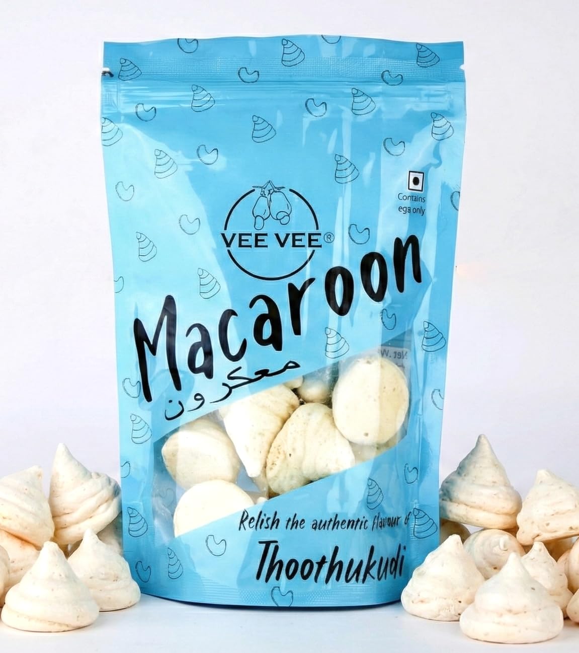 まかろん Vee Vee Thoothukudi Special Macaroons, 200gm, Pack of 2 x 100gm