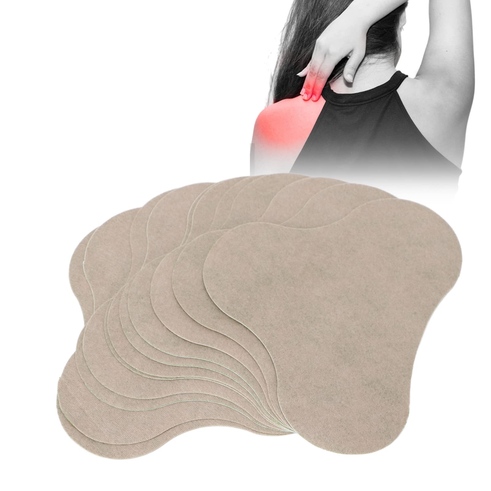 Relief Patch, 12pcs Moxibustion Patch Wormwood Shoulder Neck Patch Wormwood Sticker Self Heating Moxa Patch Heat Patches Warming Moxibustion Pad Men Women Relief Moxibustion Sticker