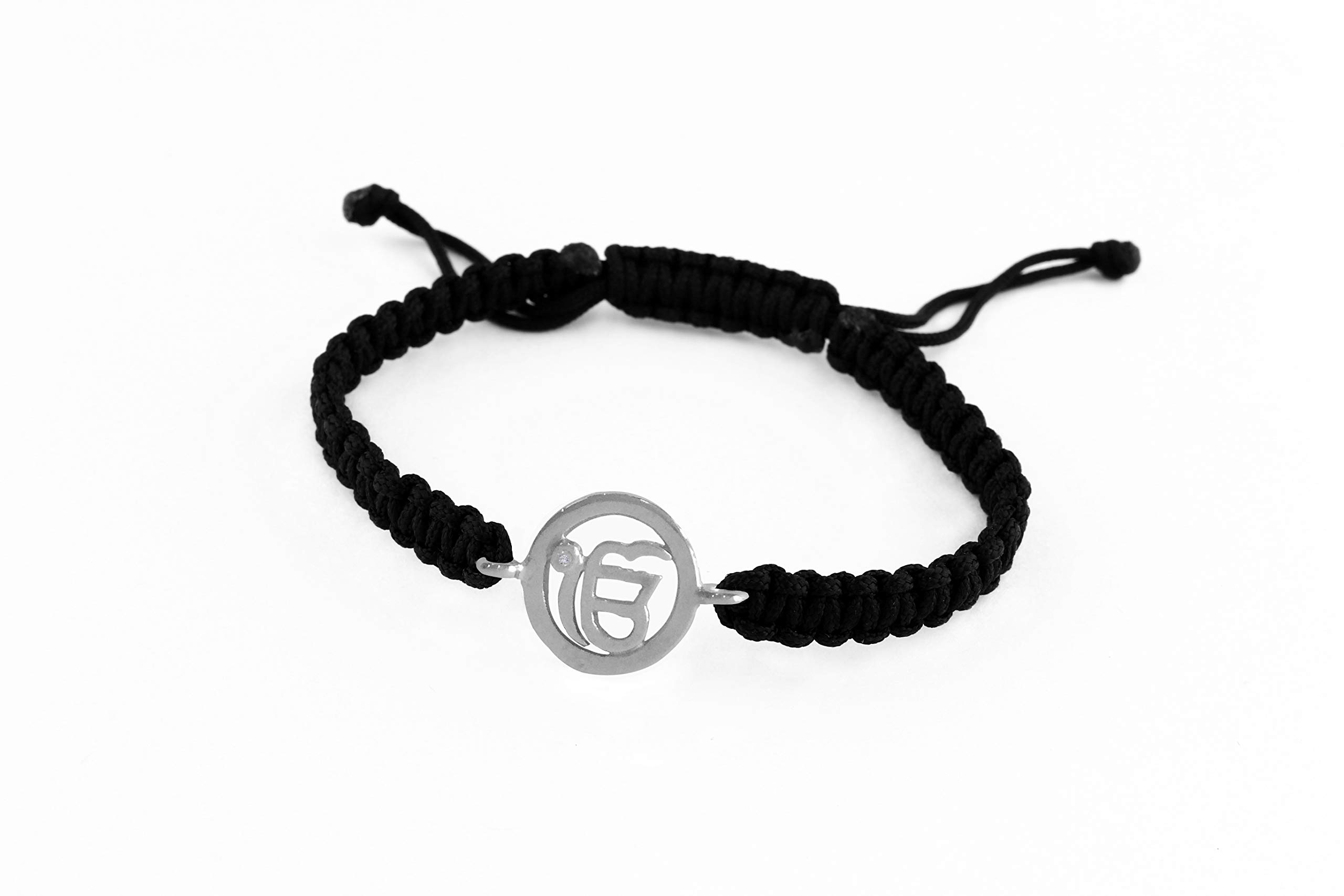 AUMKAARA Auspicious Ik onkaar Symbol Silver Bracelet For Men God Is One Symbol-Sikh Symbol-Religious Symbol (B072L5R5WS) Amazon Price History, Amazon Price Tracker
