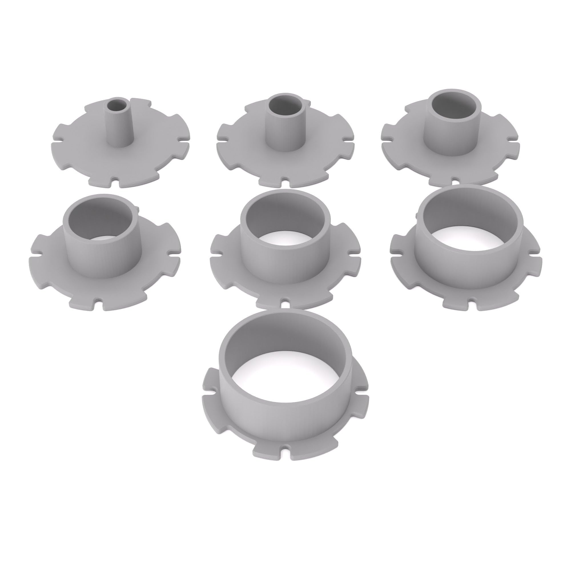 juego de casquillos copiadores compatible con fresadoras Bosch | casquillos copiadores compatibles con fresadoras de superficie y fresadoras de cantos Bosch - Tipo A