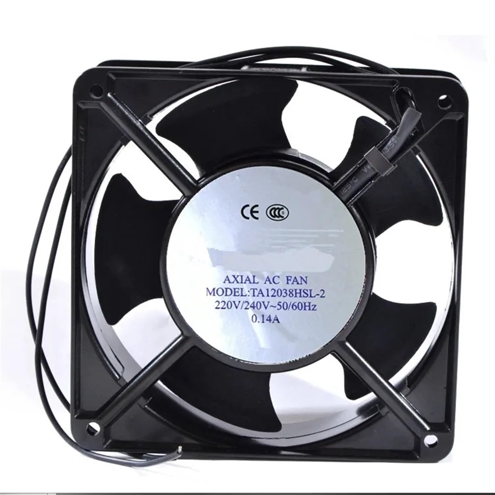 Ventilateur sans balai TA12038 avec bobine de cuivre pour durabilité industrielle AC