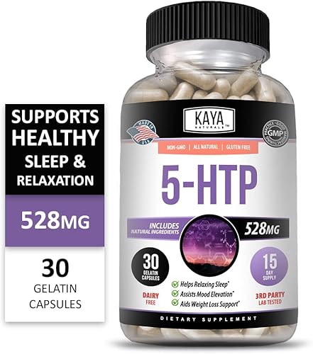 Miniatura 8 de Kaya Naturals - 5-HTP incluye ingredientes naturales para el estado de ánimo positivo y el bienestar, refuerzo del estado de ánimo y apoyo para