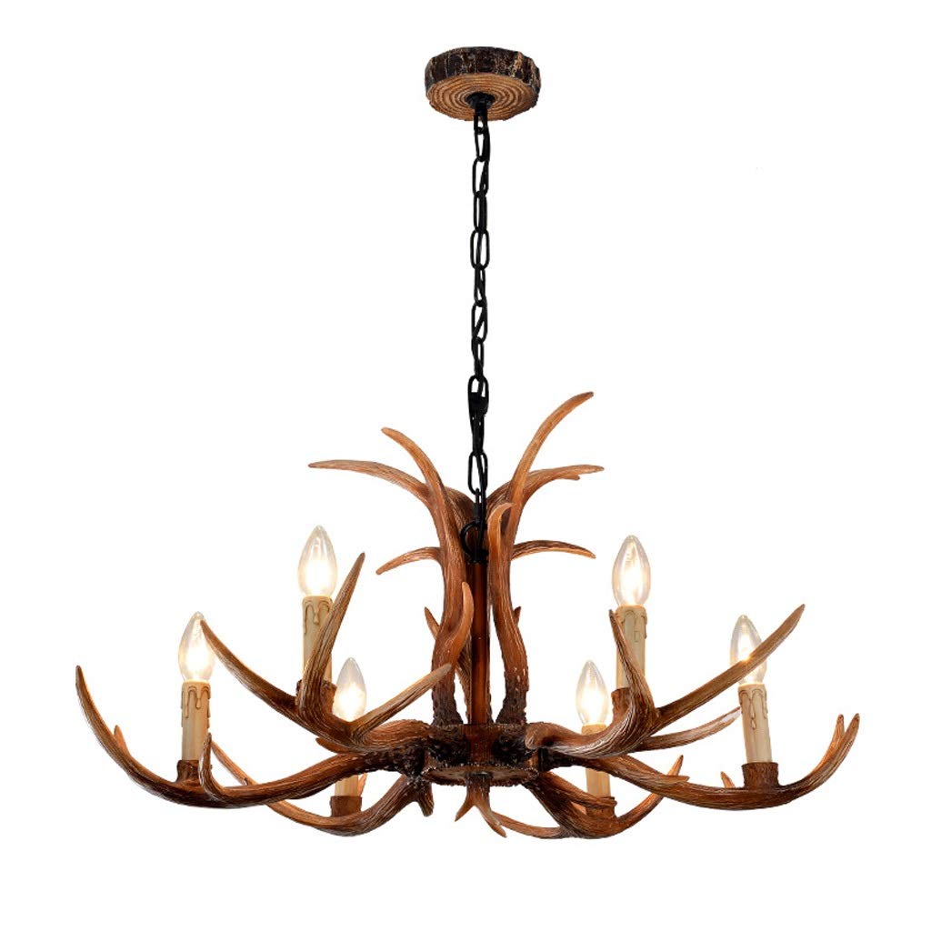 Lustre bois de cerf pour salon et salle à manger ambiance chalet