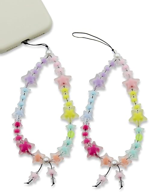 Phone Charm Strap Star Phone Lanyard Wrist Strap Cute Phone Chain for Girls Women Phone Bracelet Strap