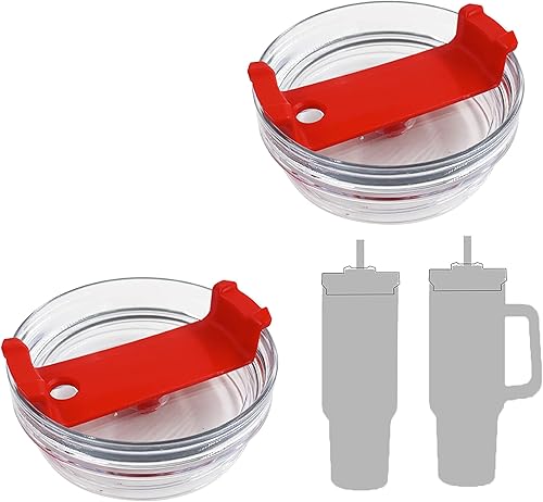 Miniatura 5 de Tapas de vaso de 40 onzas para Stanley Cup, paquete de 2 tapas de repuesto para Stanley Adventure Quencher, tapas de vaso de repuesto a prueba de