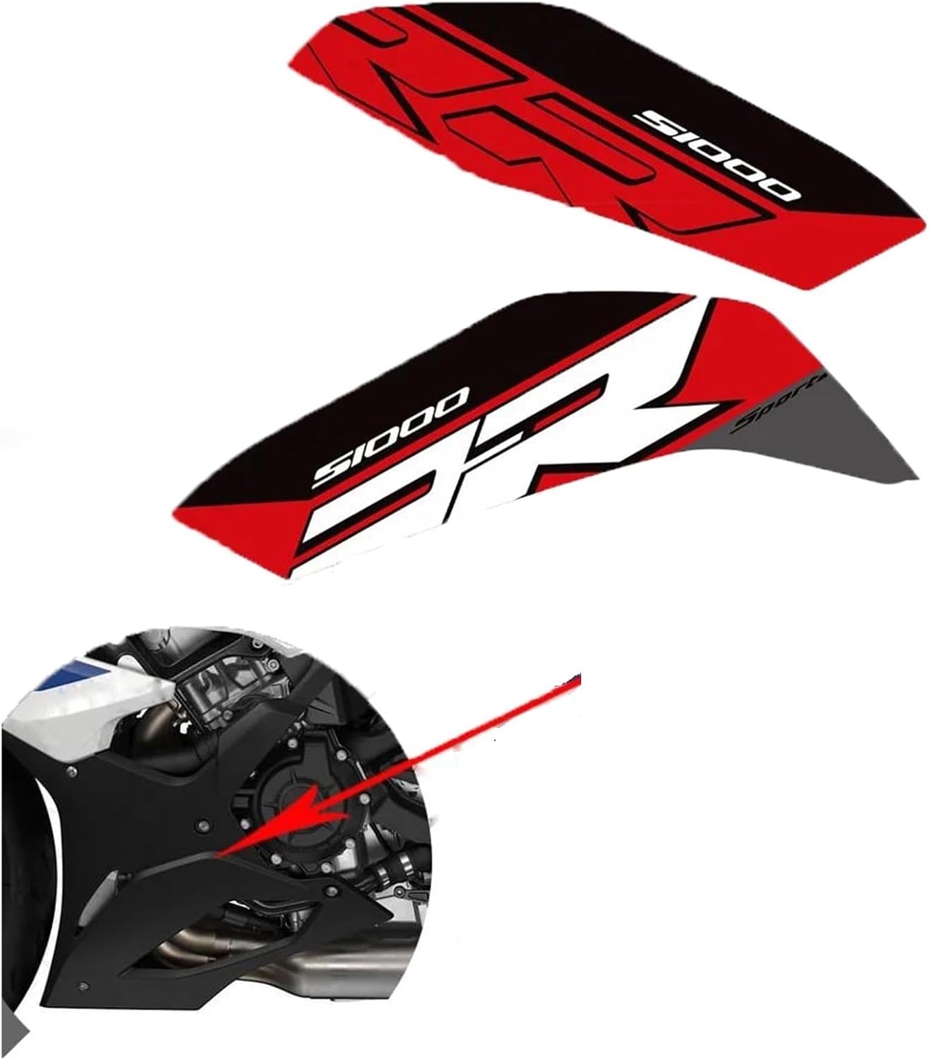 オートバイボディステッカー バイク用タンクパッドプロテクターステッカー S1000RR S 1000 RR S1000 2023 2