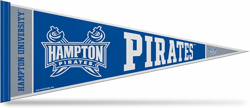 Rico Industries NCAA Hampton Pirates 12" x 30" Felt Wall Decor Pennant - Great for Home/Bed Room/Man Cave Decor