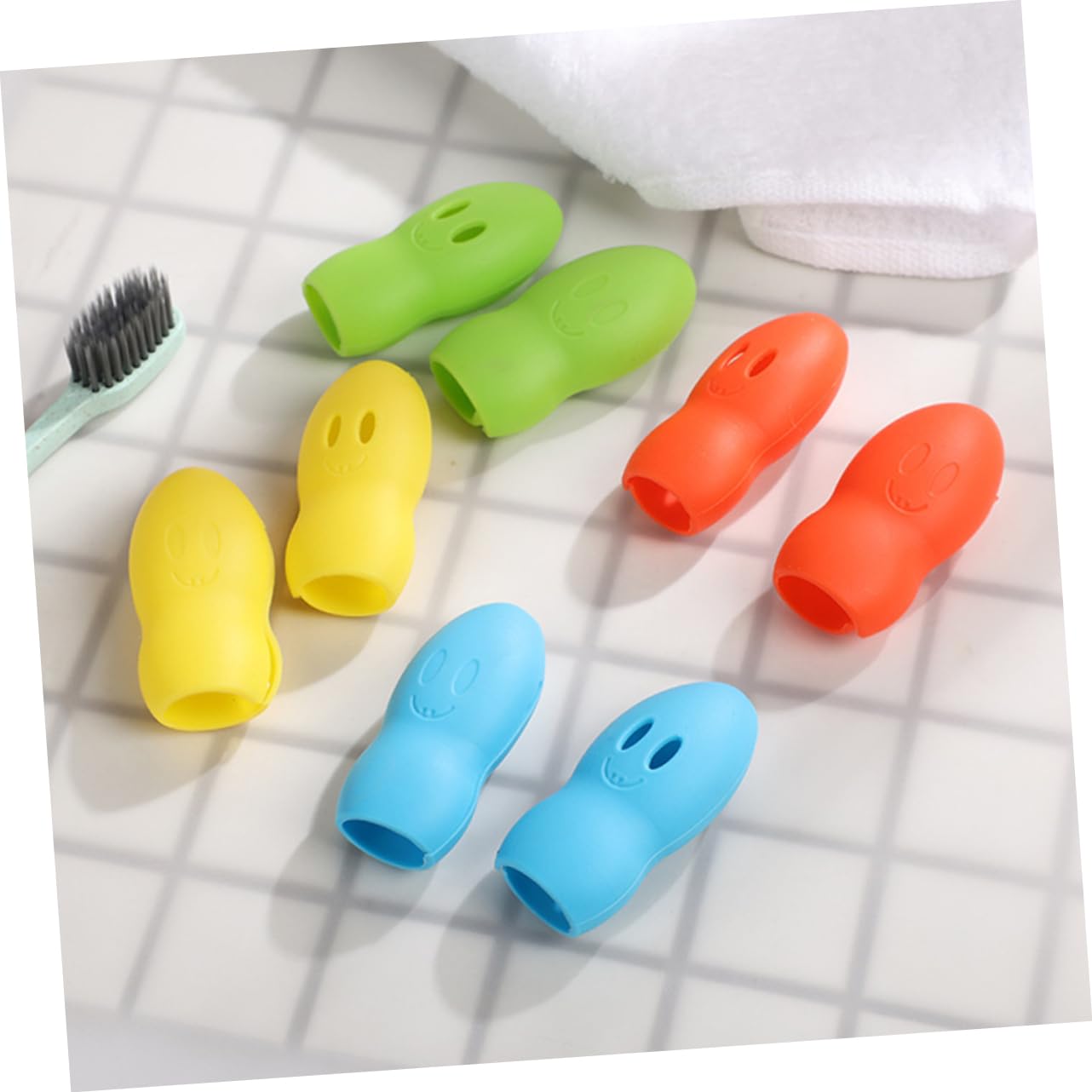 BESTYASH 5 Set Copertura Della Testina Dello Spazzolino Da Denti Campeggio Per Adulti Cappuccio Per La Testina Dello Spazzolino Da Denti Coprispazzolino Da Viaggio Colore Casuale 20 Pezzi*5