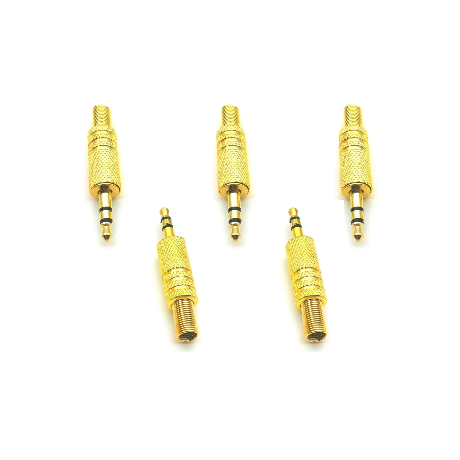 CentIoT - Audio Plug 3.5 MM Gold Plated (3 Pole, 3Pin, Stereo)-image-2